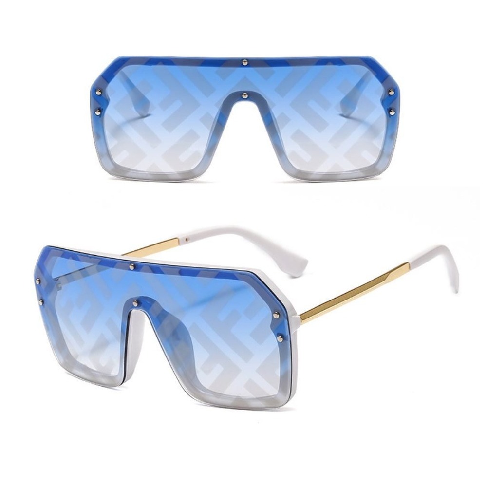 Oversized Shield Sunglasses Designer Inspired Fashion UV400‎ Protection Gafas